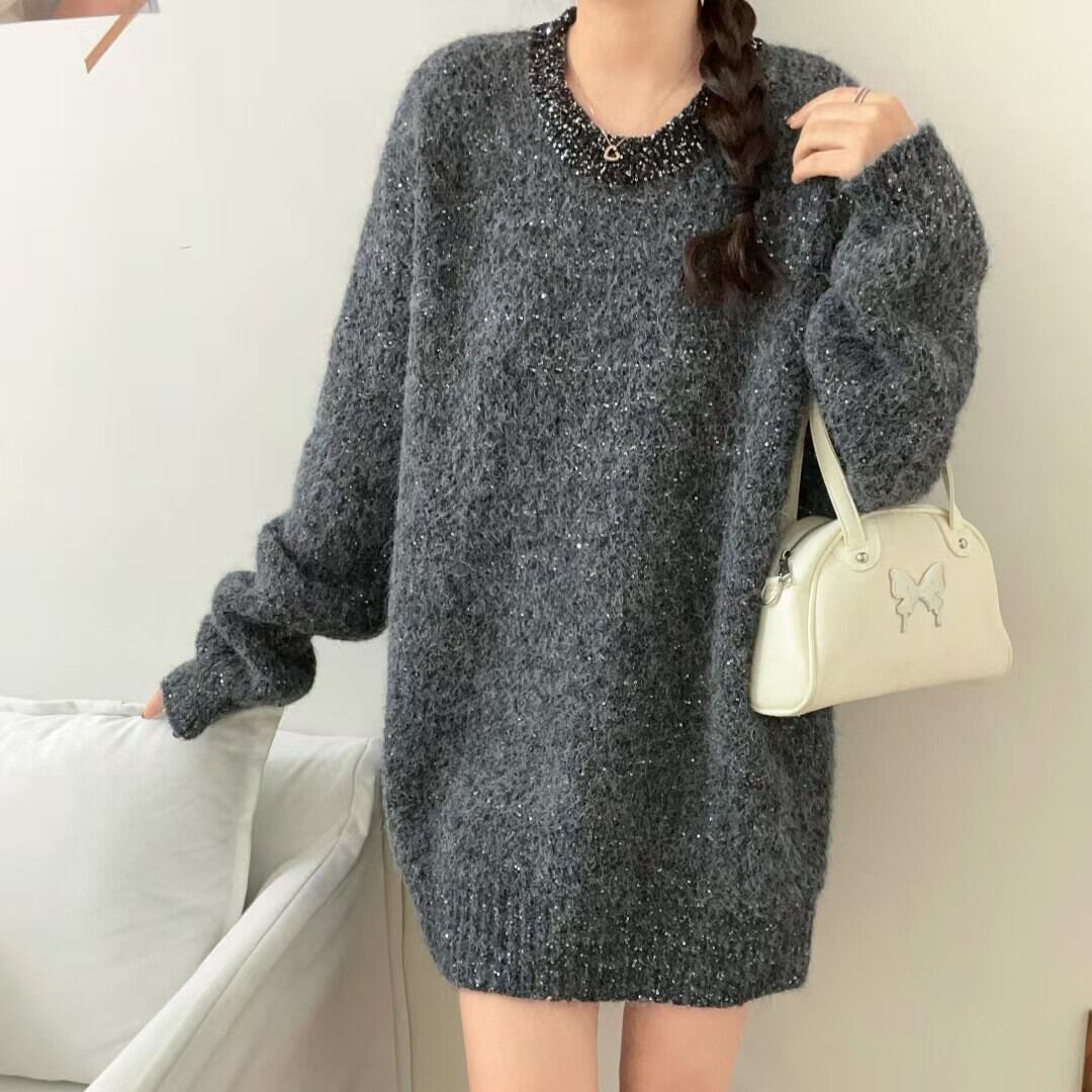 【tops】キラキラニットセーター　M28516