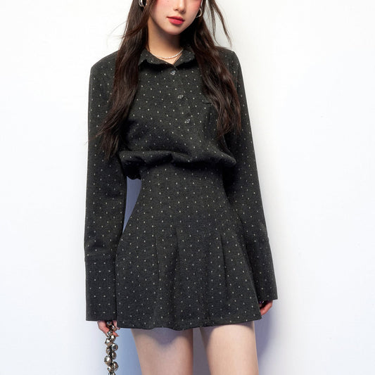 【dress】ドット柄ミニワンピース　N3483