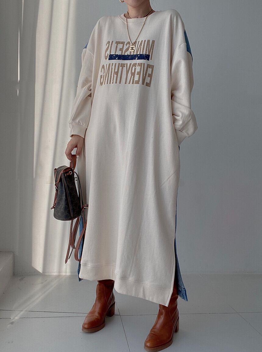 【dress】ドッキングカジュアルワンピース　M19001