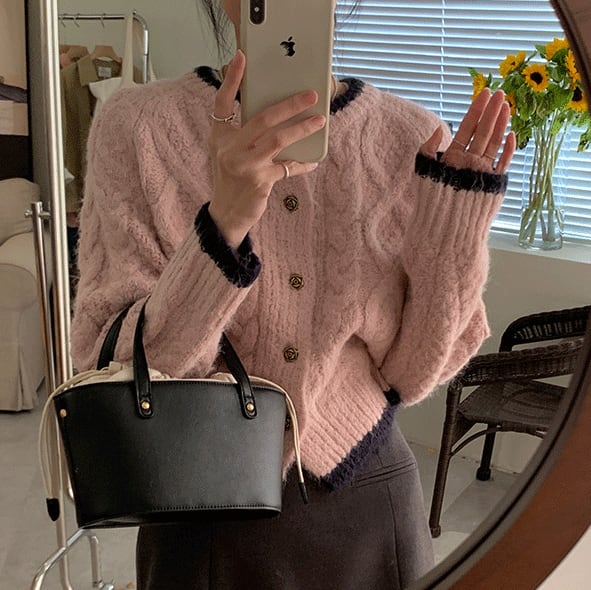 【outer】ニットカーデ　M27232