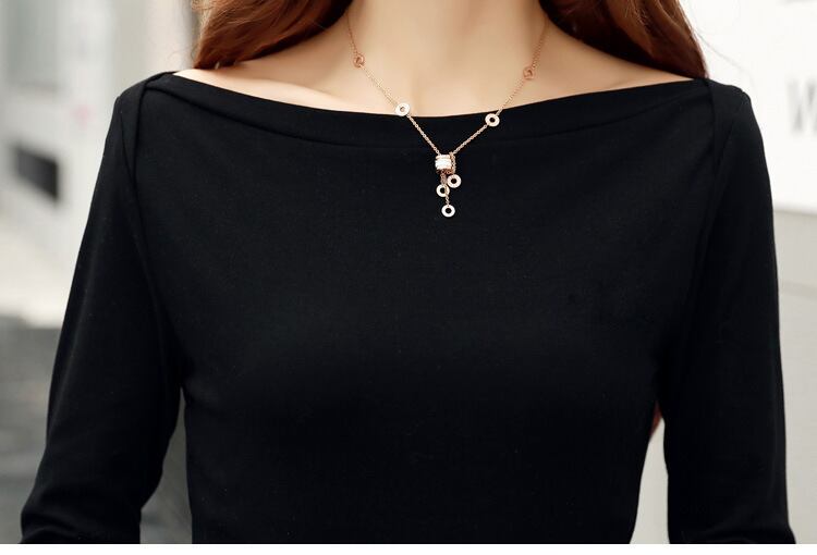 【set】美人度アップ!韓国系着心地良い切り替えファッション洋気淑女２点セット G1587