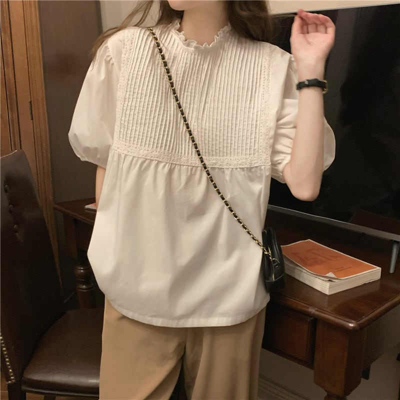 【tops】パフスリーブトップス　M25315