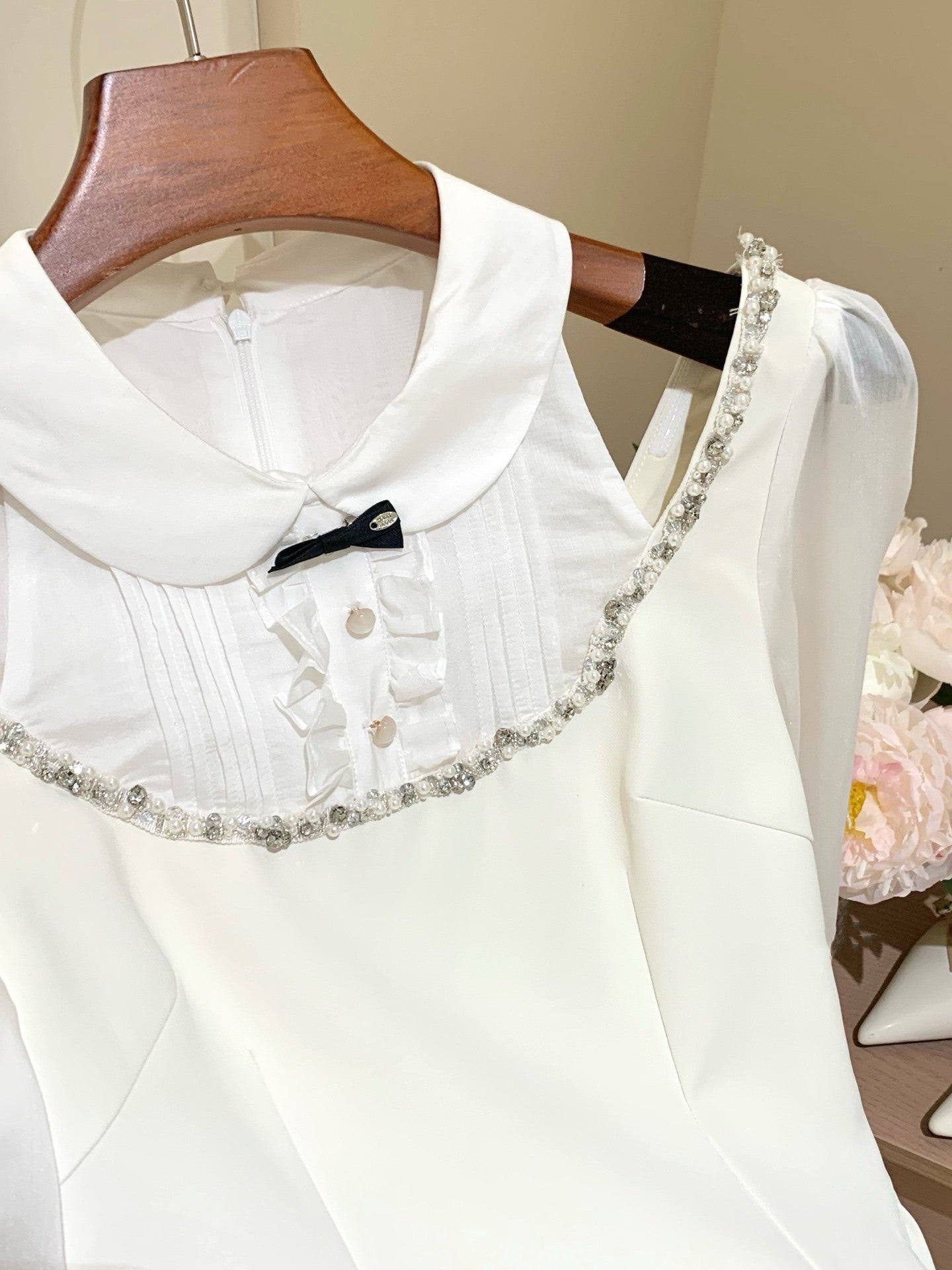 【dress】ショルダーオーポンドッキングミニワンピース   N3766