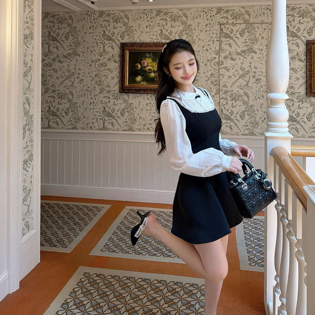 【dress】ショルダーオーポンドッキングミニワンピース   N3766
