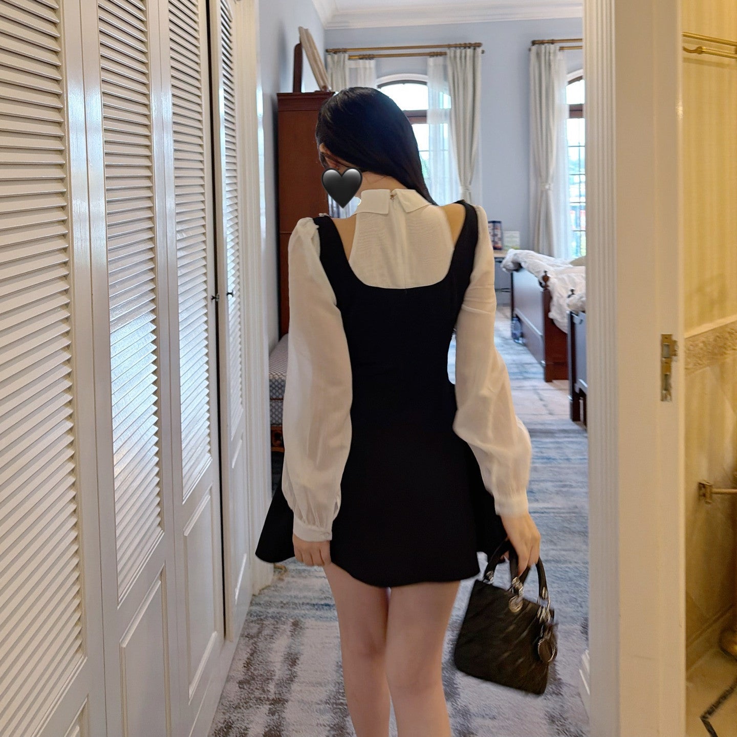 【dress】ショルダーオーポンドッキングミニワンピース   N3766