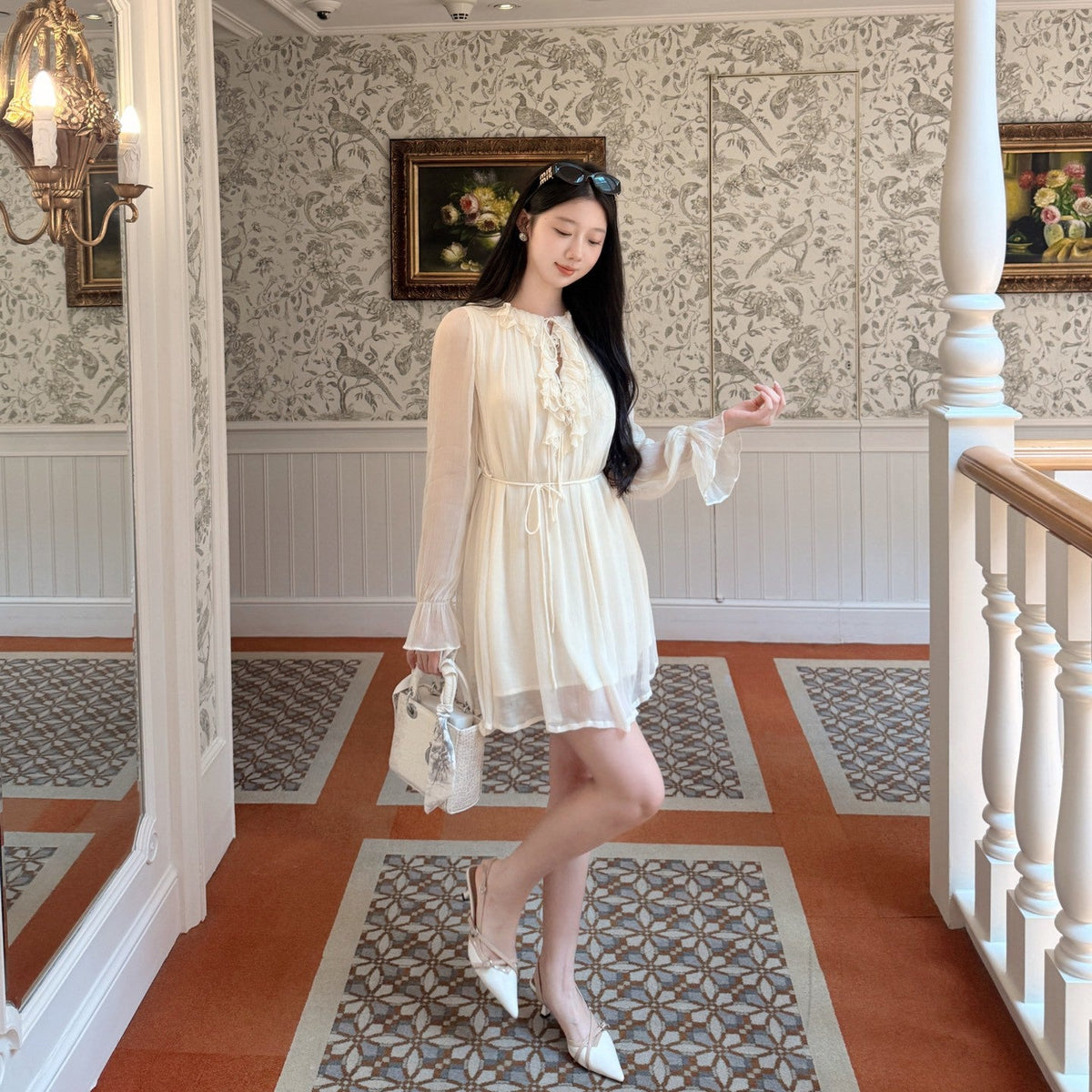 【dress】フリルミニワンピース   N3768