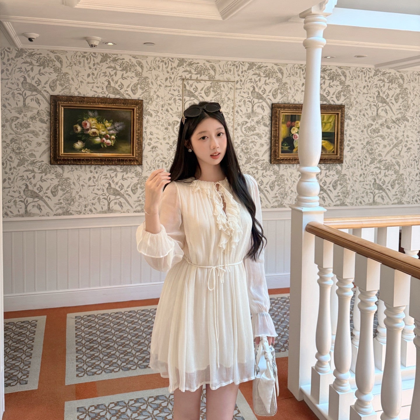 【dress】フリルミニワンピース   N3768