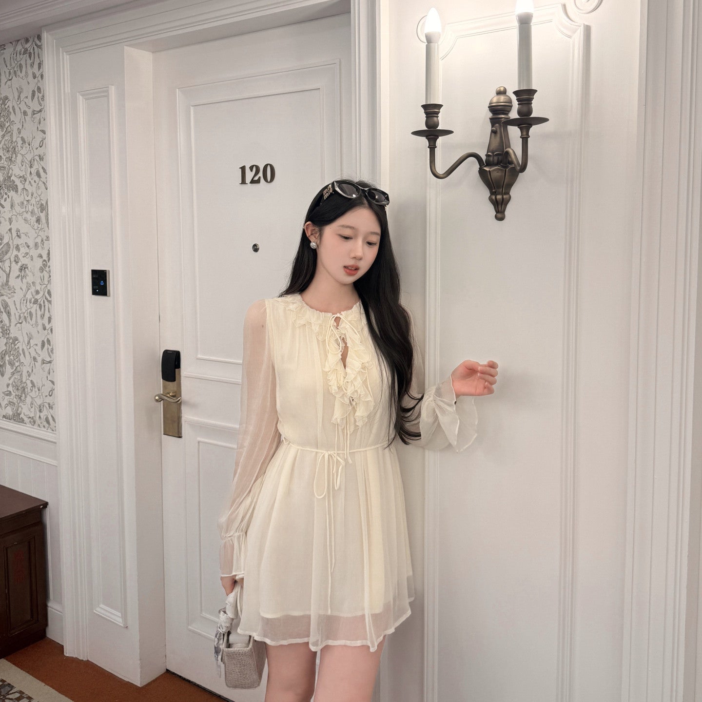 【dress】フリルミニワンピース   N3768