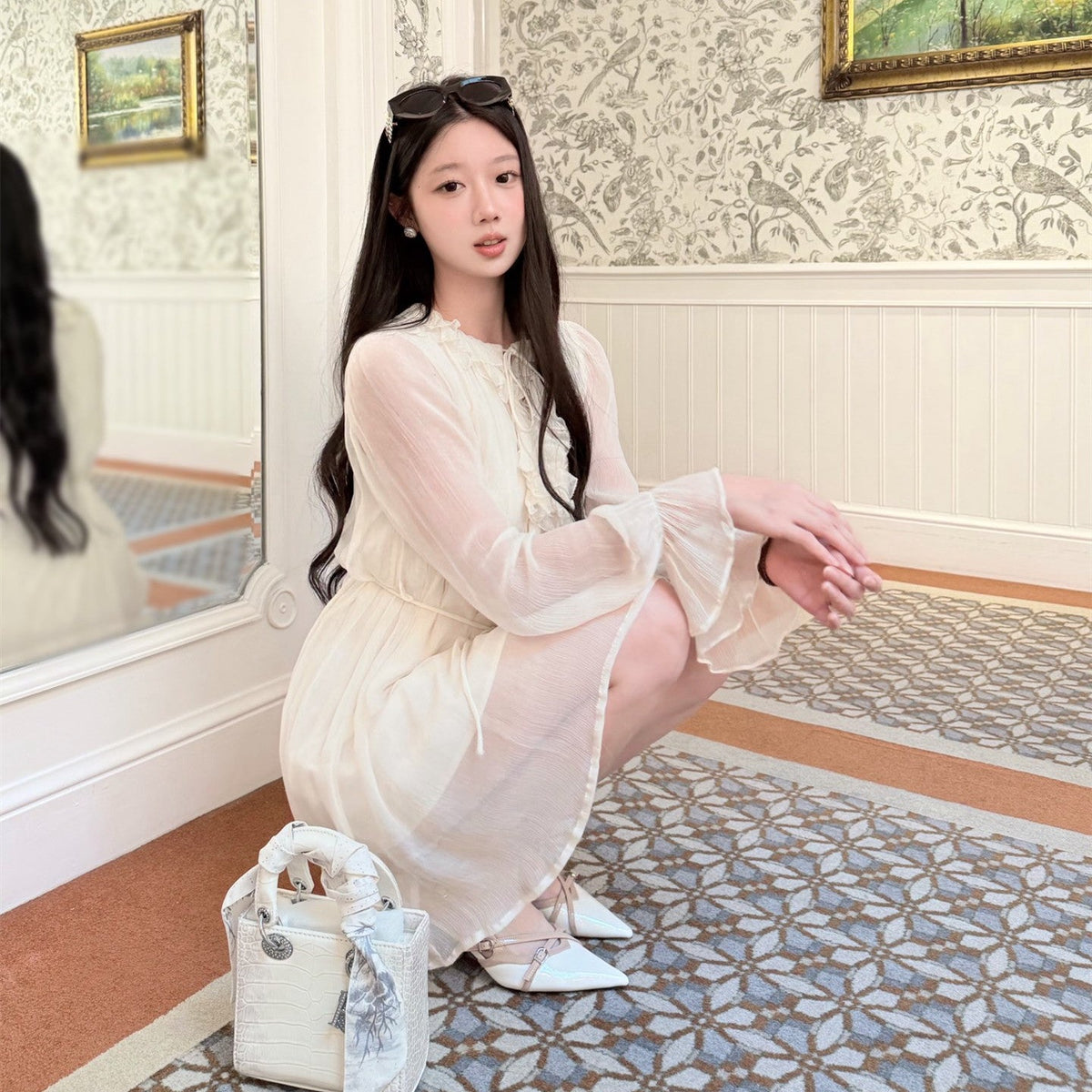 【dress】フリルミニワンピース   N3768