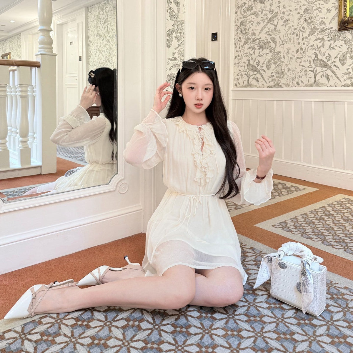 【dress】フリルミニワンピース   N3768