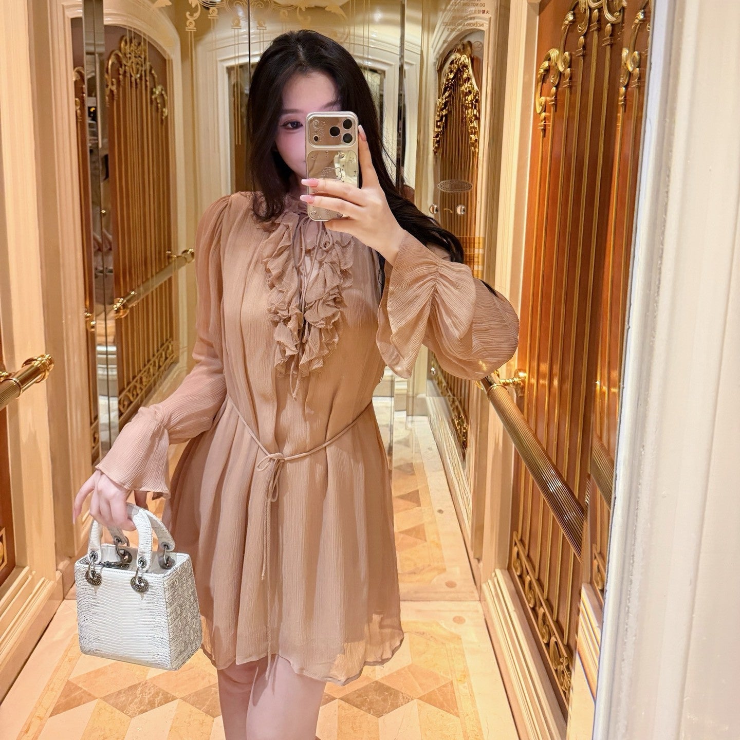 【dress】フリルミニワンピース   N3768