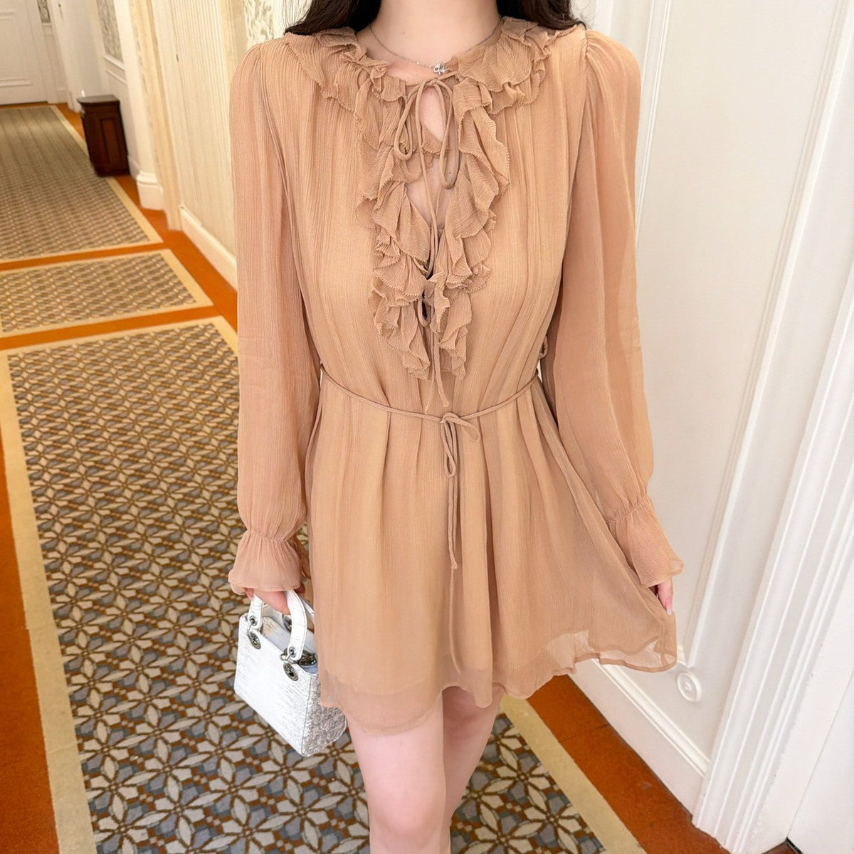 【dress】フリルミニワンピース   N3768