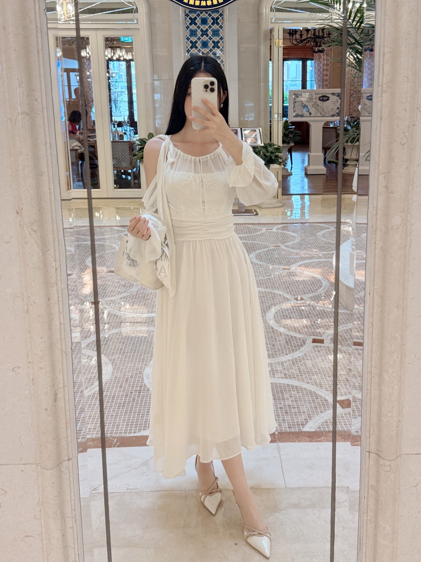 【dress】オフショルロングワンピース   N3769