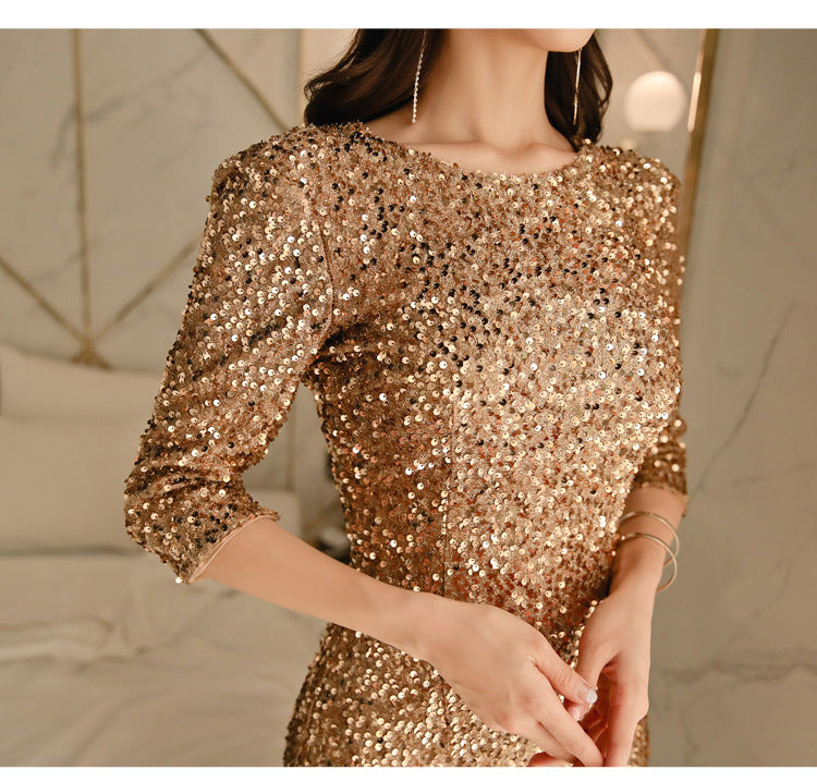 【dress】スパンコールタイトデートワンピースG21708