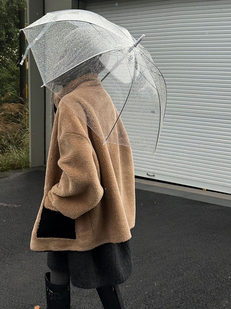 【outer】ハイネックボアコート Q7266