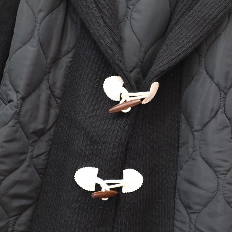 【outer】切り替えロング丈ニットカーデ　M27166