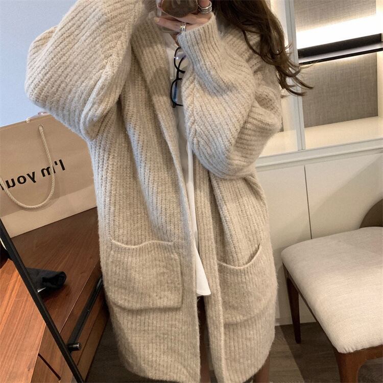 【outer】ロング丈ニットカーデ　M27074