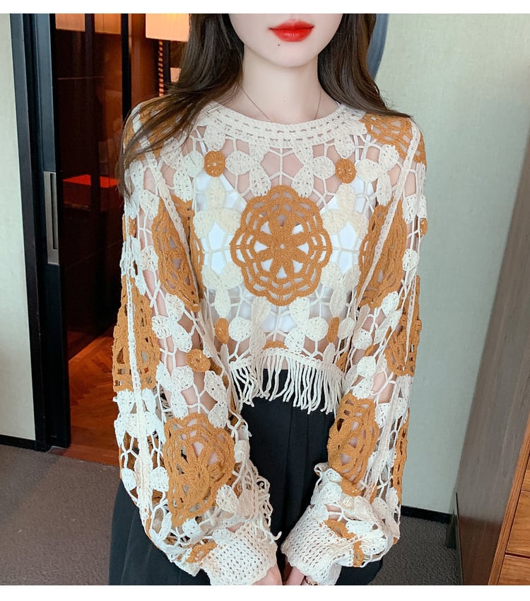 【tops】レースプルオーバー　M29359