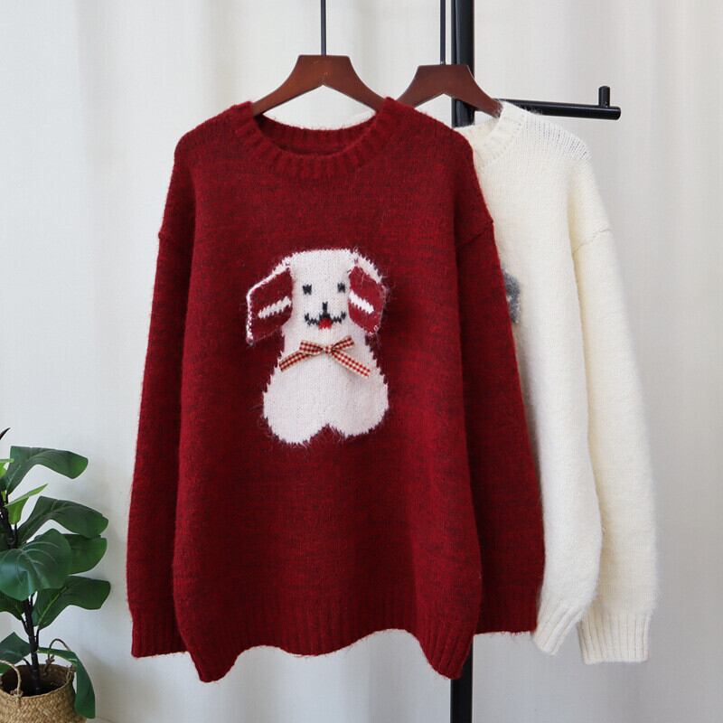 【tops】クルーネックニットセーター　M27295