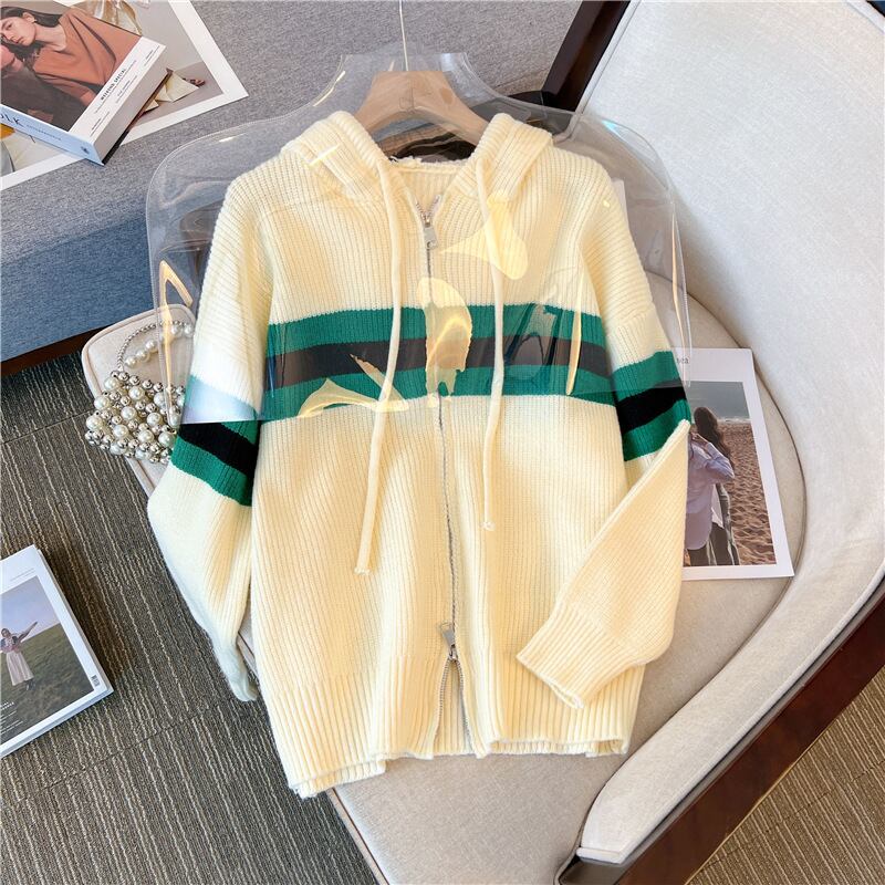【outer】Wジップニットカーデ　M18824