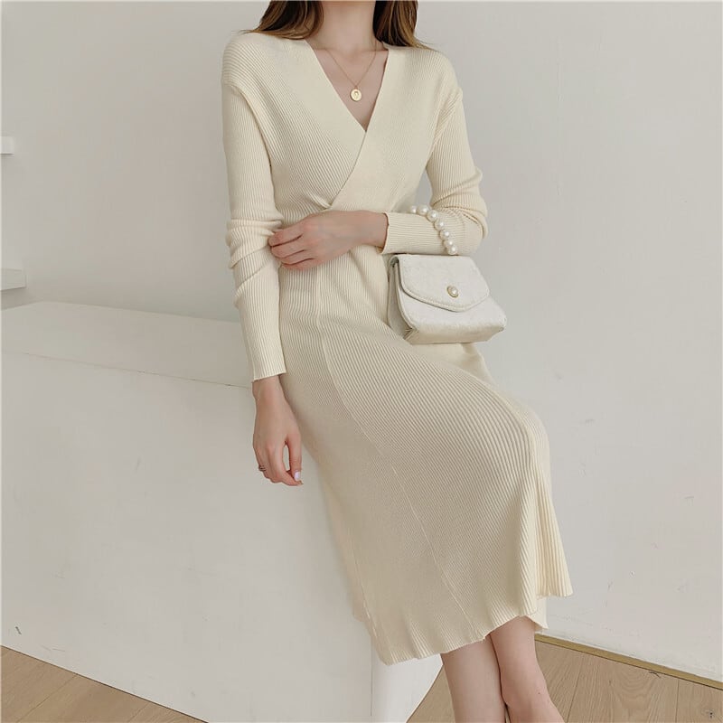 【dress】ニットワンピース　M25539