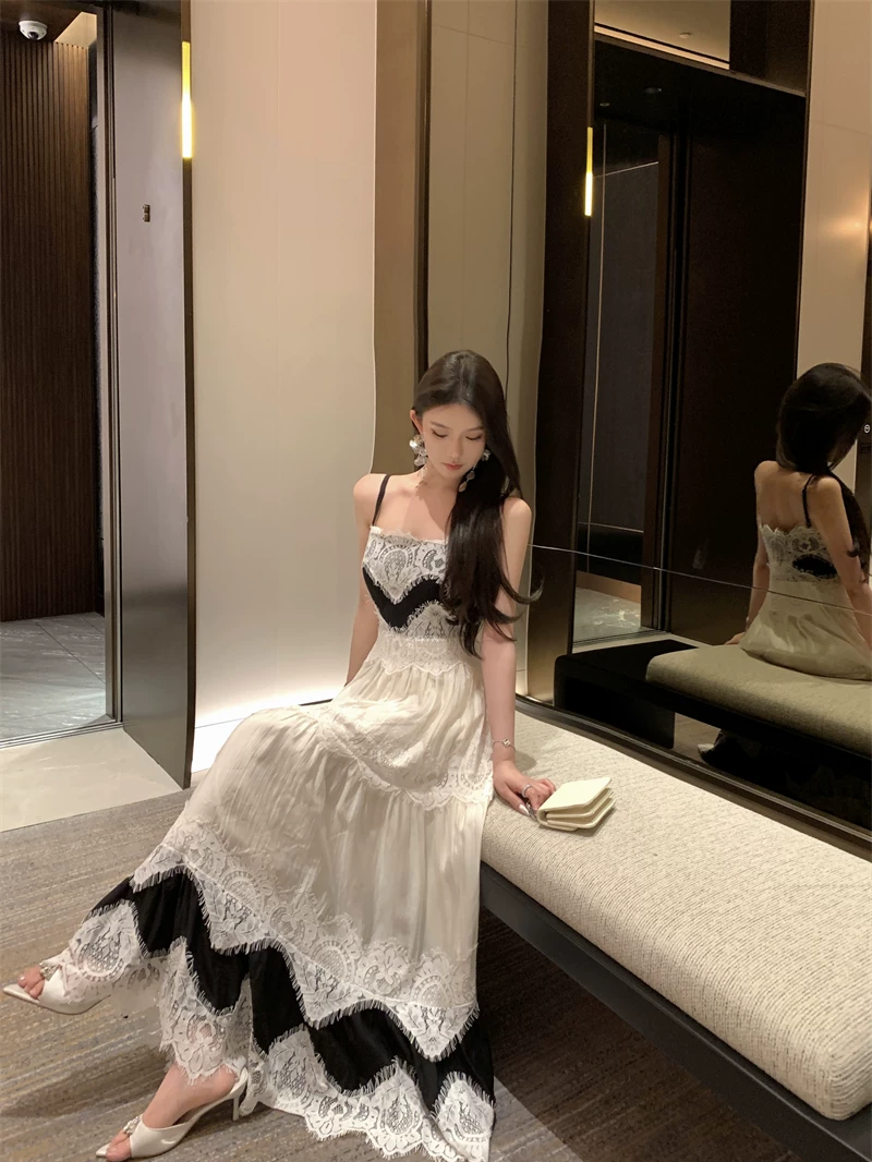 【dress】レースドッキングキャミワンピース　M31993