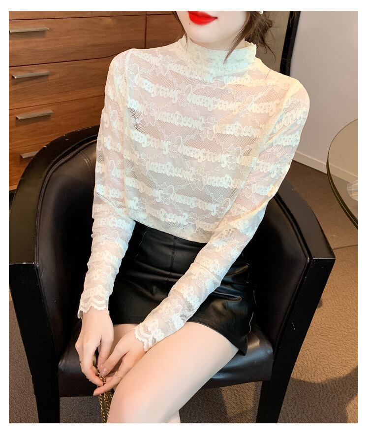 【tops】レースシャツトップス　M18857