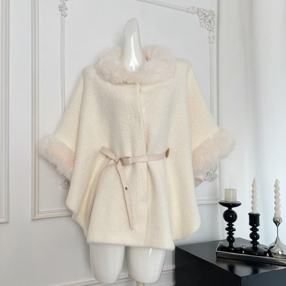 【outer】ファーケープコート　M27723