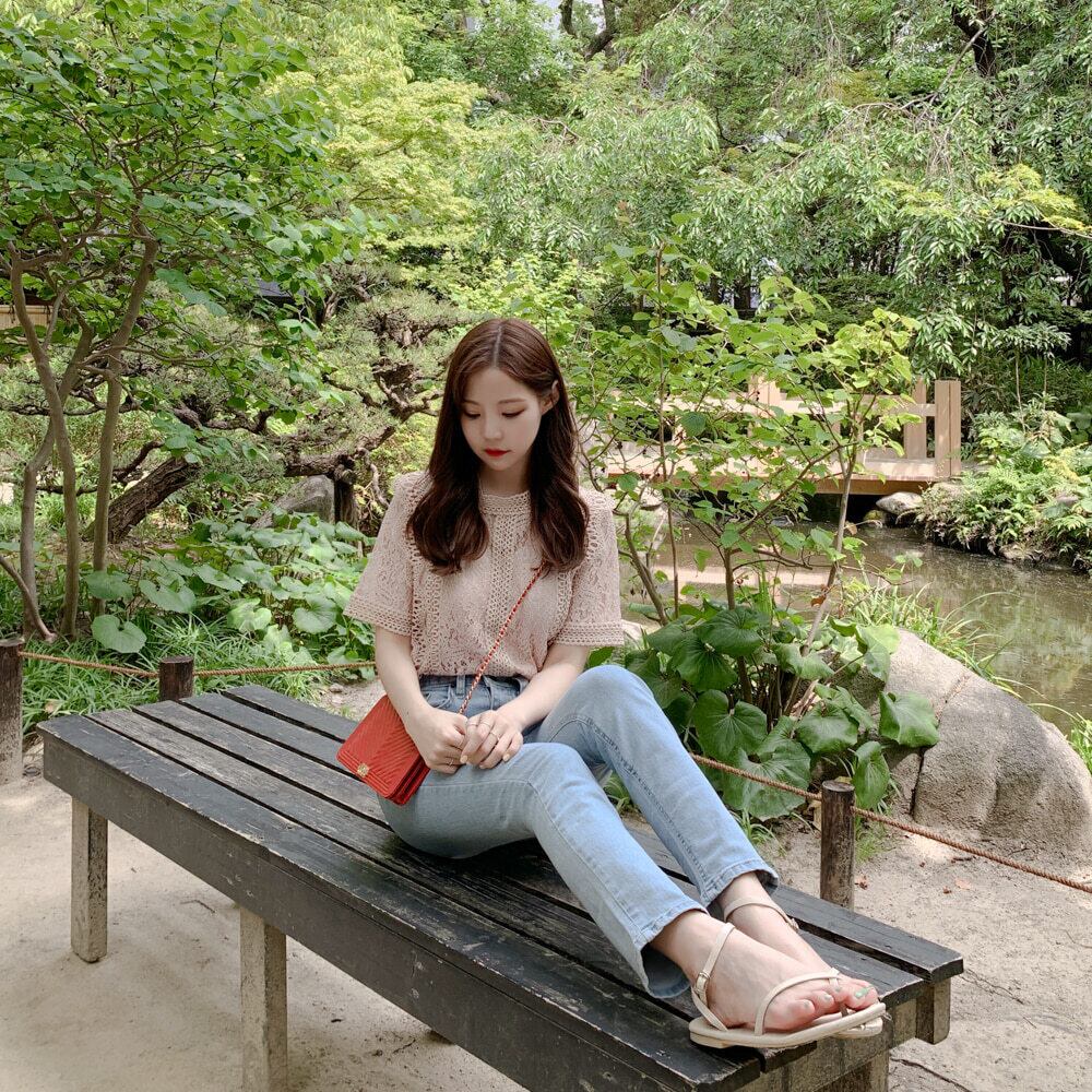 【tops】韓国系スウィート洋気レースINS風Tシャツ