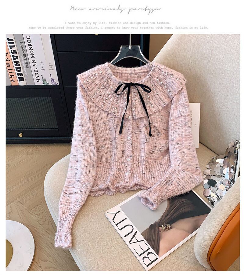 【tops】パールニットセーター　M27186