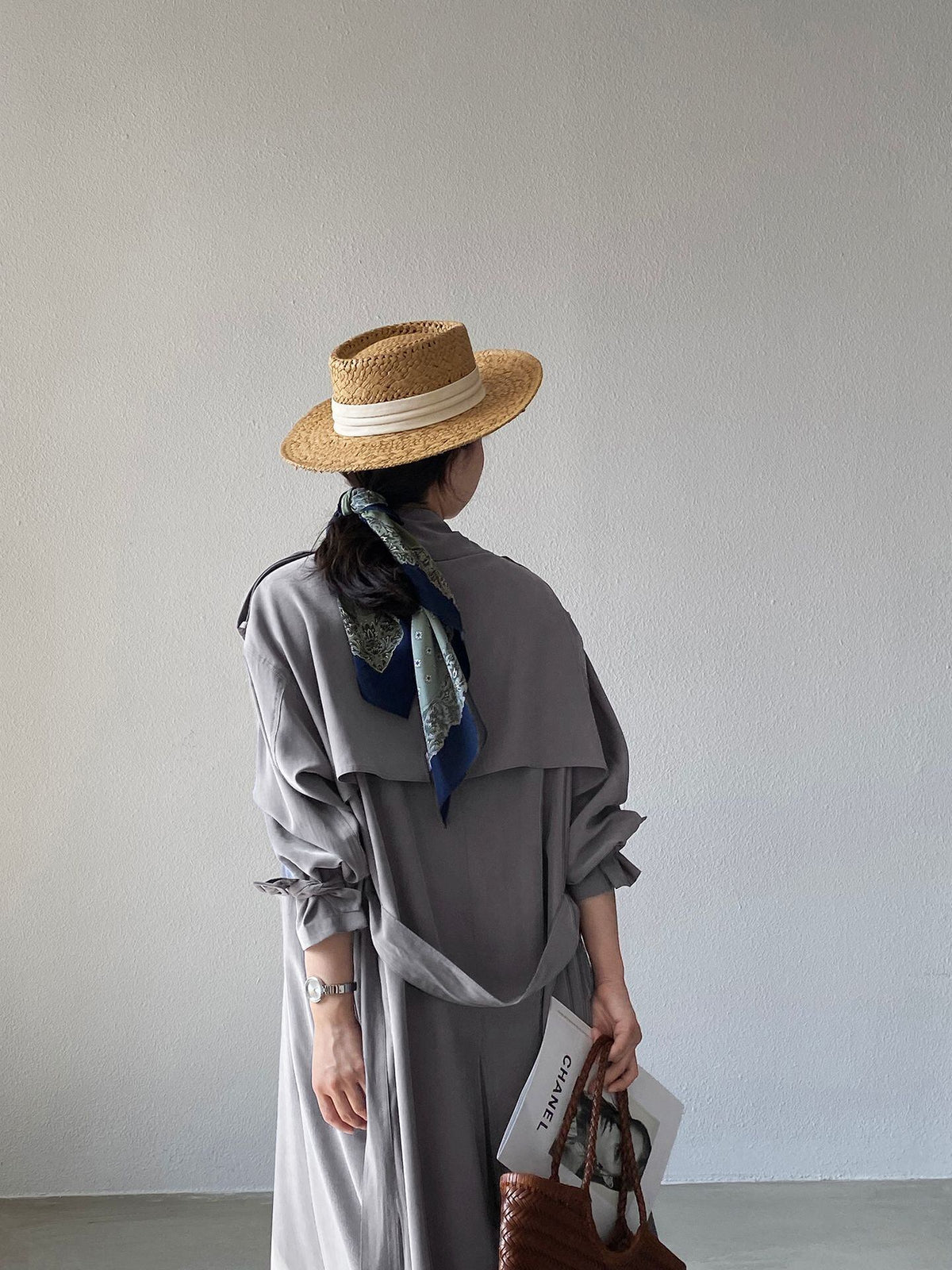 【outer】ロングトレンチコート Q8280