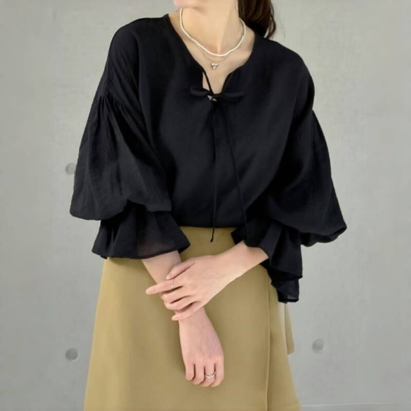 【tops】フレアスリーブブラウスG20215