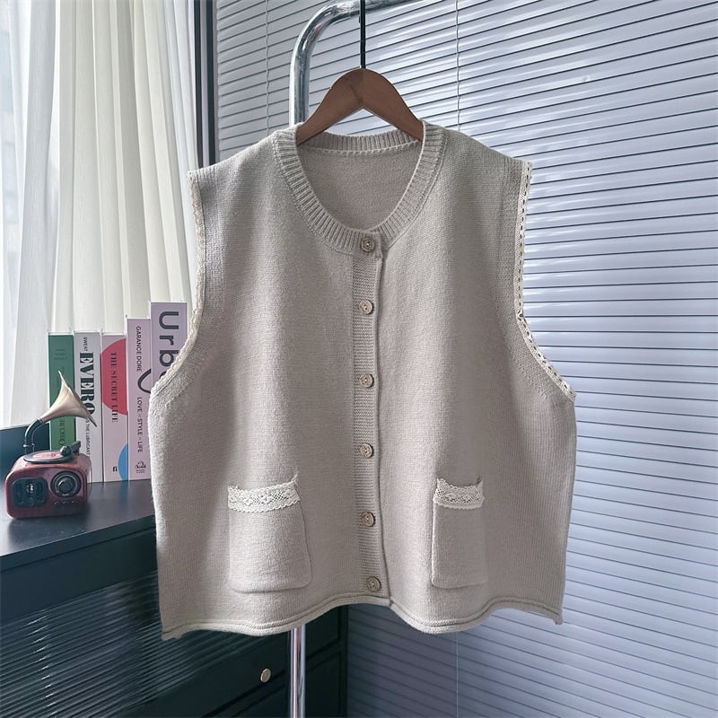 【tops】ニットベスト　M25588