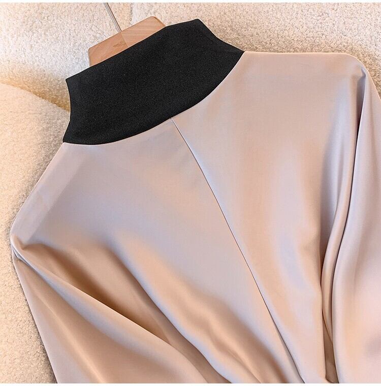 【tops】ドッキングシャツトップス　M18767