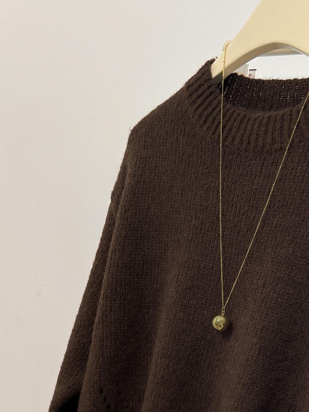 【tops】クルーネックニットセーター　M29281