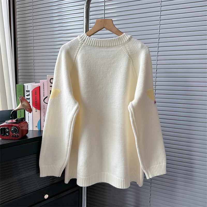 【tops】クルーネックニットセーター　M18924