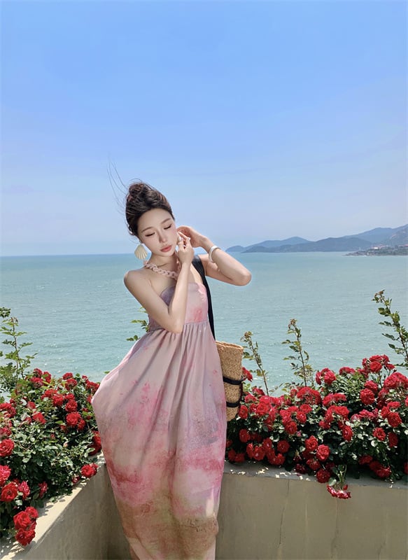 【dress】プリントワンピース　M24863
