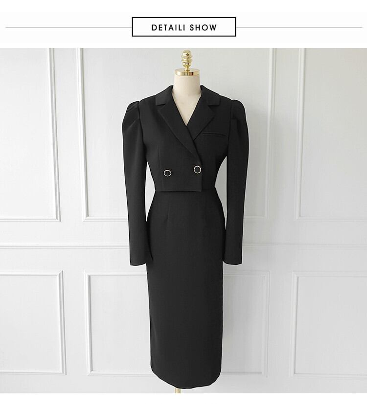 【dress】切り替えOL、通勤ワンピース　M29553
