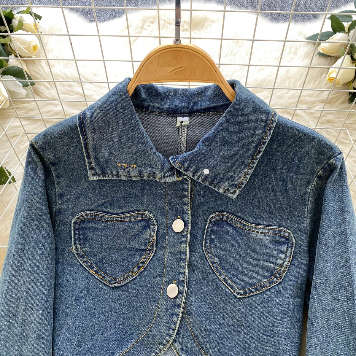 【set】不規則 イレギュラーデニムジャケット×スカートセット　M29827
