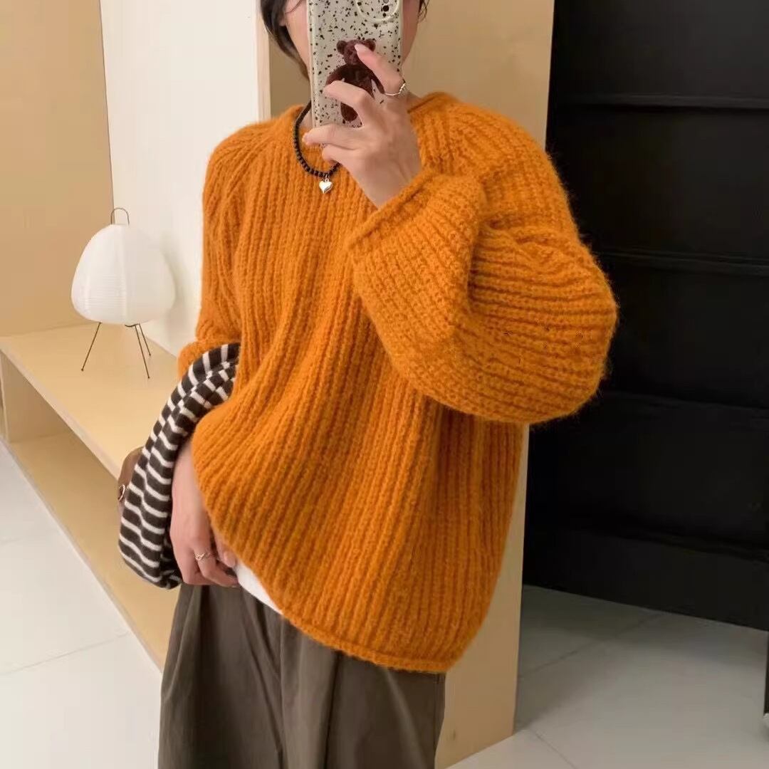 【tops】クルーネックニットセーター　M27272