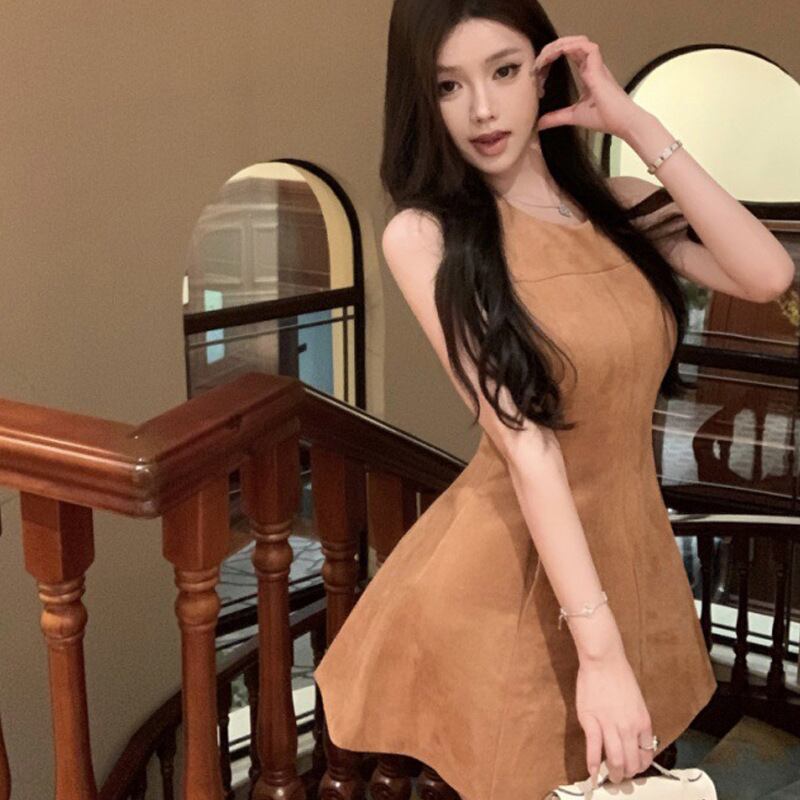 【dress】体型カバーAラインワンピース G21057