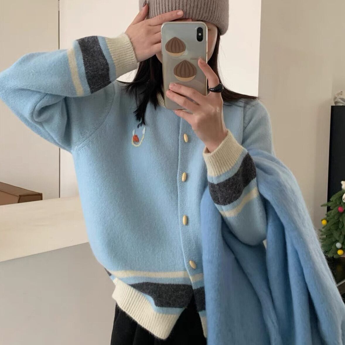 【outer】ニットカーデ　M29058