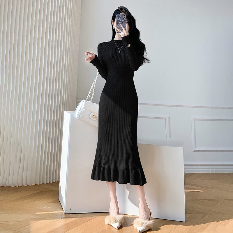 【dress】ニットワンピース　M19055