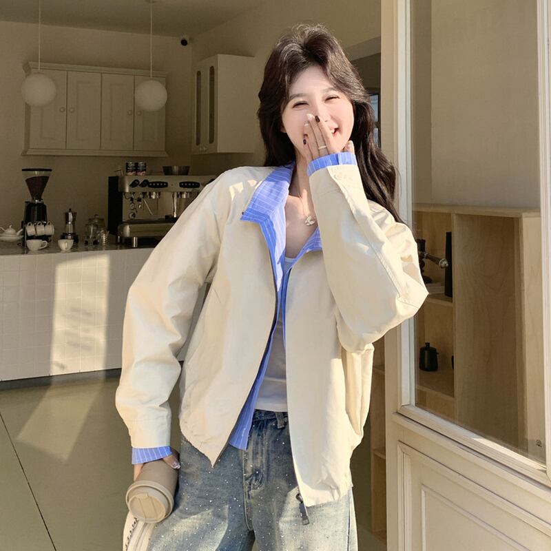 【outer】フェイクレイヤードジャケット Q8222