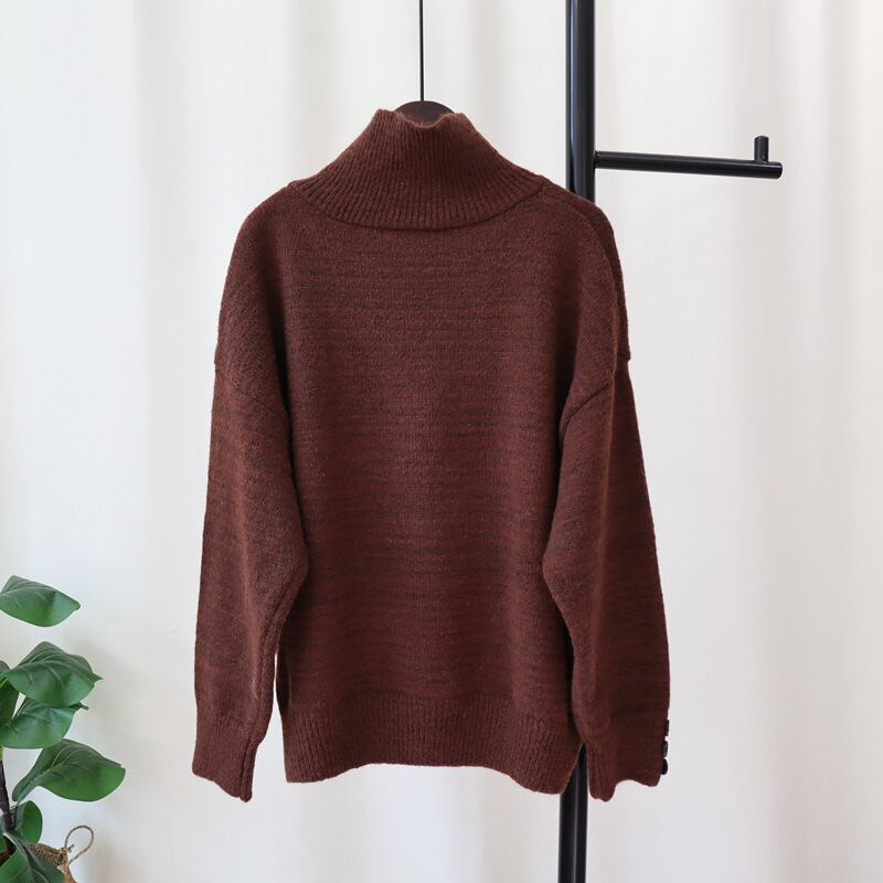 【tops】ボタンデザインニットセーター　M27817
