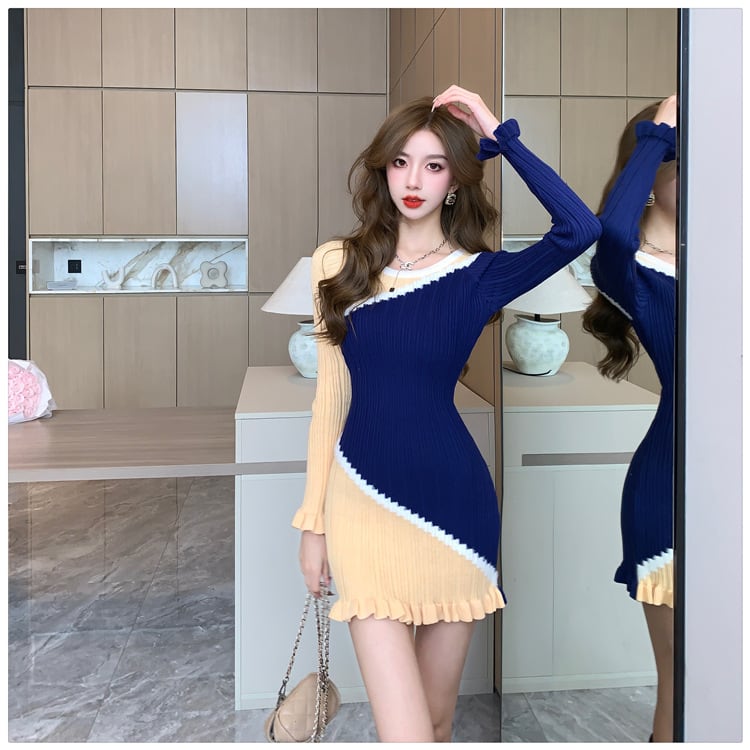 【dress】ニットワンピース　M25448