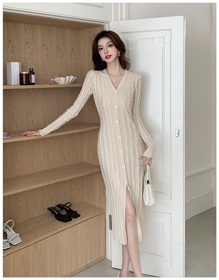 【dress】ニットワンピース　M25393
