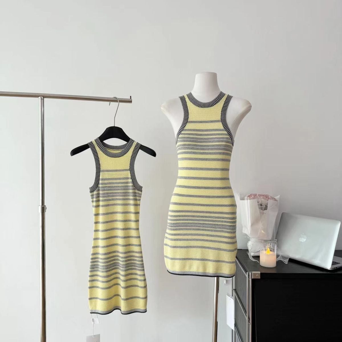 【dress】ニットベストワンピース　M24471