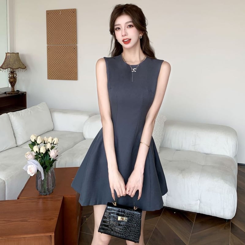 【dress】ノースリーブOL通勤ワンピース G21380