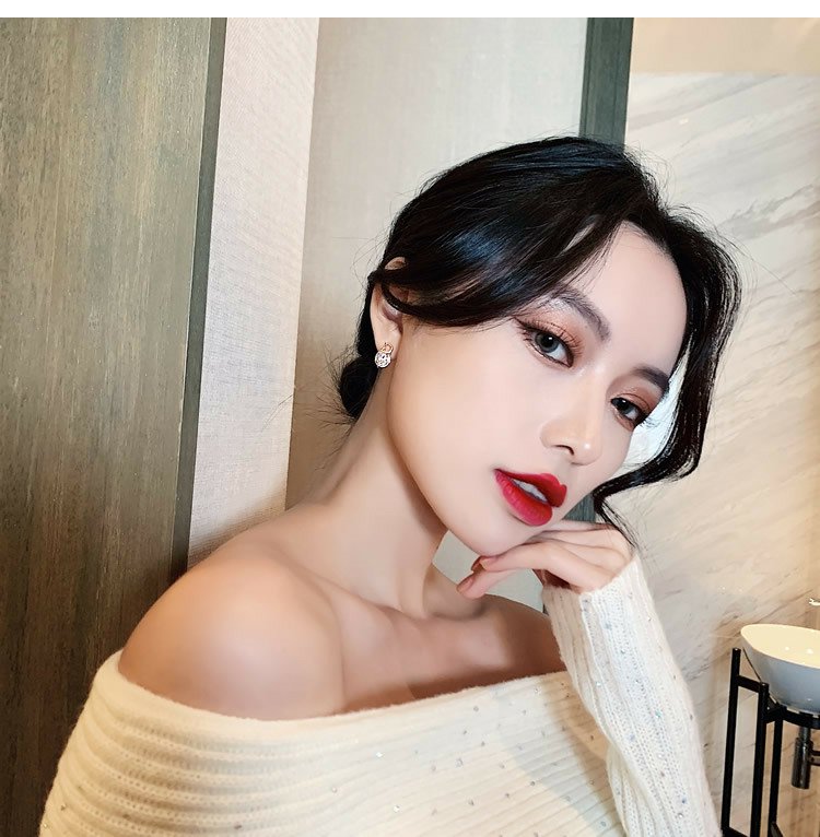 【小物】英字柄ピアスアクセサリーG23373